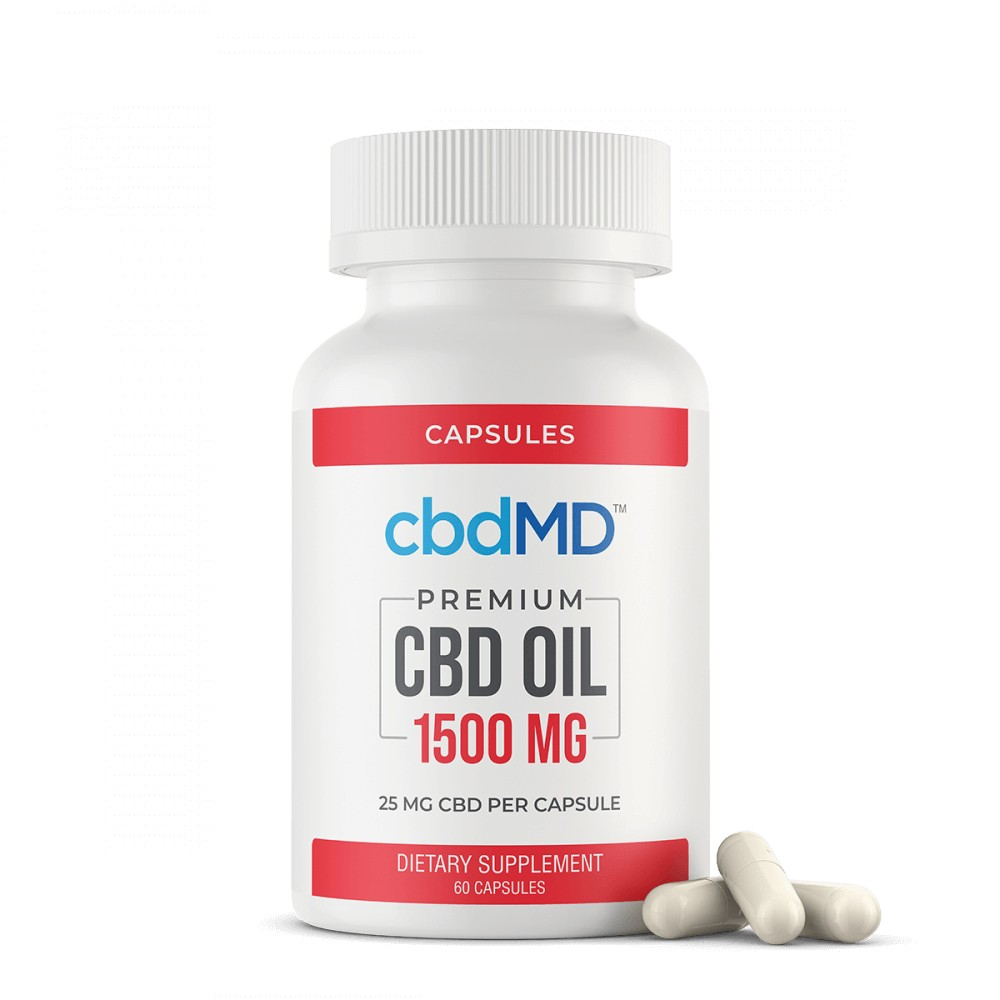 CbdMD CBD Oil Capsules 1500 mg image1